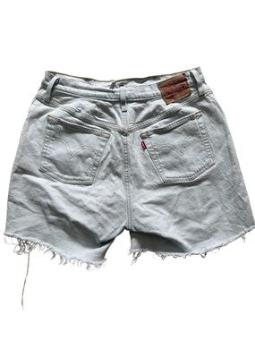 Levi's 501 Women's Pale Blue Denim Cutoff Shorts